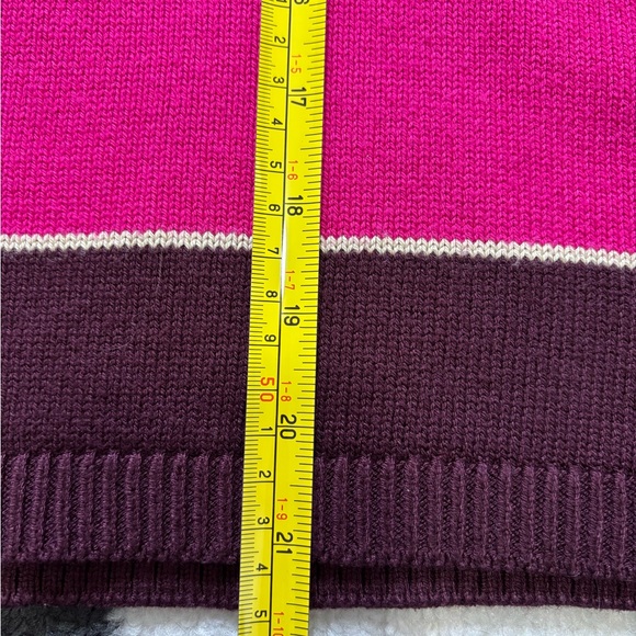 Ann Taylor Burgundy and Pink Knit Top Half Sleeve - Picture 10 of 11